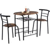 3pcs Dining Table Set and 2 Stools Breakfast Bar for Dining Room/ Kitchen NS