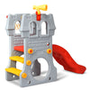 Baby Toddler 2-Step Castle Slide Kids Indoor Outdoor Play Set W/ Basketball Hoop