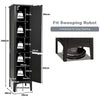5-Tier Bathroom High Cabinet Freestanding Storage Cabinet Organizer 2 Shelves