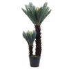 Large Ferns PalmTree Artificial 90Cm Cycas Palm Plant Faux Topiary In/Outdoor UK