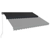 Manual Retractable Awning with 400x300 Anthracite F2U3