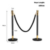 6 Polished Steel Queue Rope Barrier Posts Stands Crowd Control Stanchion 1.5M