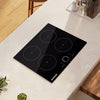 60cm Black 4 Zone Touch Control Electric Induction Hob Ceramic Cooker,Child Lock
