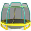 7FT Kids Trampoline Safety Jumper Rebounder Enclosure Net Indoor Outdoor Play
