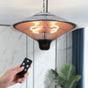 Infrared Ceiling Hanging Mount Electric Patio Heater Remote/Switch Outdoo/Indoor