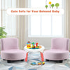 Linen Kids Sofa Mini Sofa Low Stool Game Reading Play Children Chair Back Seat