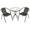 Garden Bistro Patio Furniture Set Folding Table Chairs Outdoor Indoor Rattan NEW