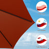 4.6M Patio Double-Sided Umbrella Parasol Outdoor Extra Large Crank Sunshade