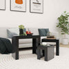 3x Nesting Coffee Tables Engineered Wood Table Furniture Multi Colours vidaXL