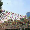 Colorful 100M Triangle Flags Bunting Banner Pennant Festival Wedding Party Decor