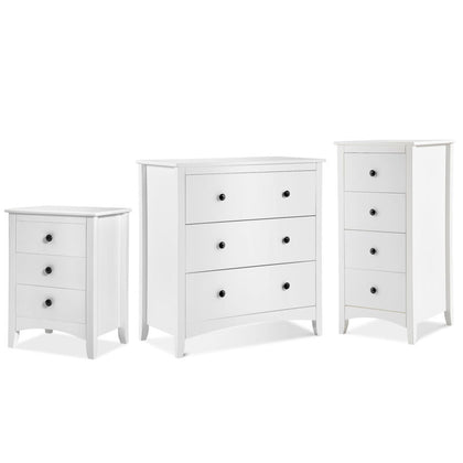 Nightstand Cabinet Chest of Drawers 3/4 Storage Sideboard Bedside Table Bedroom