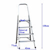 Folding 2 3 4 Step Ladder Safety Non Slip Mat Tread Foldable Kitchen Home DIY