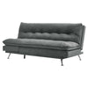 Velvet Sofa Bed Adjustable Couch Click-Clack Recliner Soft Double Sleeper Chairs