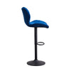 Modern 2 Velvet Bar Stools Diamond Seat Kitchen Salon Chairs Pub Gas Lift Swivel