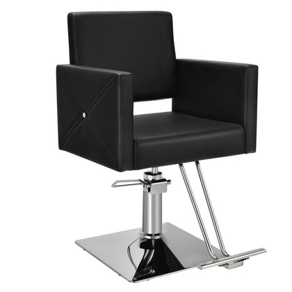 Salon Barber Chair Height Adjustable 360° Swivel Hairdressing Chair Hair Salon