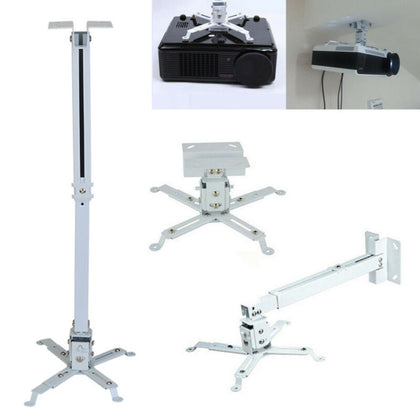 LCD DLP Tilting Extendable Projector Ceiling Wall Mounts Bracket For Stands Wall