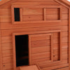 Large Chicken Elevated Coop Hen Poultry Ark House with Nest Box Lift Up Lid Roof