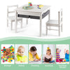 5 in 1 Kids Table and Chair Set Children Building Block Activity Table W/Storage