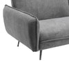 Convertible Sofa Bed Grey Fabric Upholstered 3-Seater Sofa Couch Settee Sleeper
