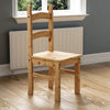 Small Natural Wooden Dining Table And 2 Chairs Set Kitchen Room Rustic Pine