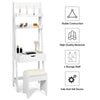 3 IN 1 Vanity Dressing Table Set Book Storage Shelf Ladder Desk W/ Mirror Stool