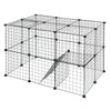 Pet Playpen Fence DIY Playpen Puppy Dog Cat Animal Cage Exercise Metal PP Indoor