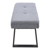 Beige/Grey Linen Bed End Chaise Lounge Window Seat Bench Hallway Shoes Changing