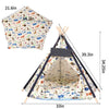 UK Luxery Pet Teepee Tent Dog Cat Bed Pet Houses with Thick Cushion & Blackboard