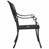 3 Piece Bistro Set Cast Aluminium Black E3H4