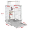 Small Bird Cage Travel Parrot Cage with Open Top&Toy for Budgie/Canary/