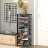 7-tier Double Shoe Storage Tower Organiser Unit Home Display Shelf Rack Stand