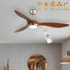 Large 52" Ceiling Fan with 3 Color Light Remote Control 6 Speed Level Reversible