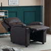 PU Leather Recliner Chairs with Cup Holders Push Back Reclining Sofa Living Room