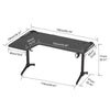 XXXL Gaming Desk Corner Computer Table L-Shaped Racing Desk Table w/ Storage Box