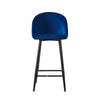 2X Bar Stools Kitchen Velvet Padded Bar Chair w/Metal Legs Dinning Room