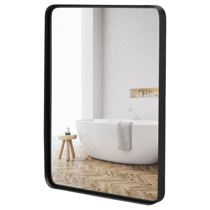 Rectangular Wall Mirror Metal Frame Makeup Shaving Bathroom Mirror Modern Large