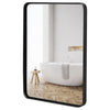 Rectangular Wall Mirror Metal Frame Makeup Shaving Bathroom Mirror Modern Large