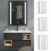600x450mm Illuminated LED Bathroom Mirror Cabinet W/Shaver Socket Light Demister