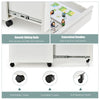 Mobile File Cabinet 3-Drawers Stationeries Storage Organiser Unit with Lock
