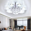 Hexagon LED Chandelier 3+2 Colour Changing Lamp w/Crystal Droplet Decor UK