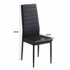 Dining Table Set and 6 4 black white Leather chairs kitchen table set of 4 or 6