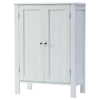 Vanity Wood Cabinet Sideboard 3Tier Storage Cupboard White Bathroom Cabinet Unit