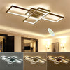 LED Ceiling Light Modern Chandelier Lamp Black Frame Living Room Bedroom Pendant