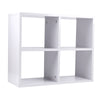 4 Tier Cubes/Drawers Shelving Storage Unit Bookcase Cabinet Living Room