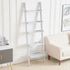 White/Grey Ladder Shelving Unit 5Tier Display Stand Book Shelf Wall Rack Storage