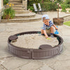 4 ft Elliptic Round w/Waterproof Cover Bottom Liner & Built-in Corner Seating