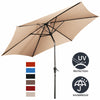 2.7 M Outdoor Patio Umbrella Garden Parasol Sun Shade Adjustable W/ Crank Handle