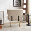 Stylish Accent Chair for Living Room Velvet Armchair Occasional Tub Chairs Cream