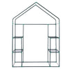 2 Tier 4 Shelves Walk-in Greenhouse PE Cover Garden Flower Vegetable Plant Shed