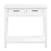 Console Table Wooden Entryway Side Table w/2 Drawers and Storage Shelf Vanity